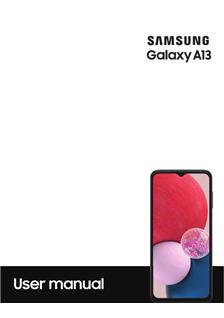 Samsung Galaxy A13 manual. Smartphone Instructions.